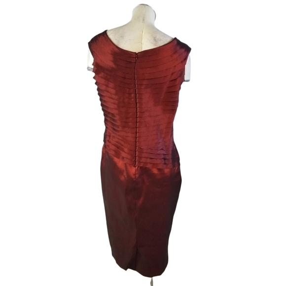 Special Occasions Moni Cheri Size 14 Red Cocktail Dress - Picture 3 of 6